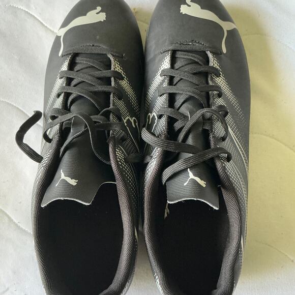 PUMA ATTACANTO Men\'s Firm/Artificial Ground Soccer Cleats Black White Size US 11 main image 4